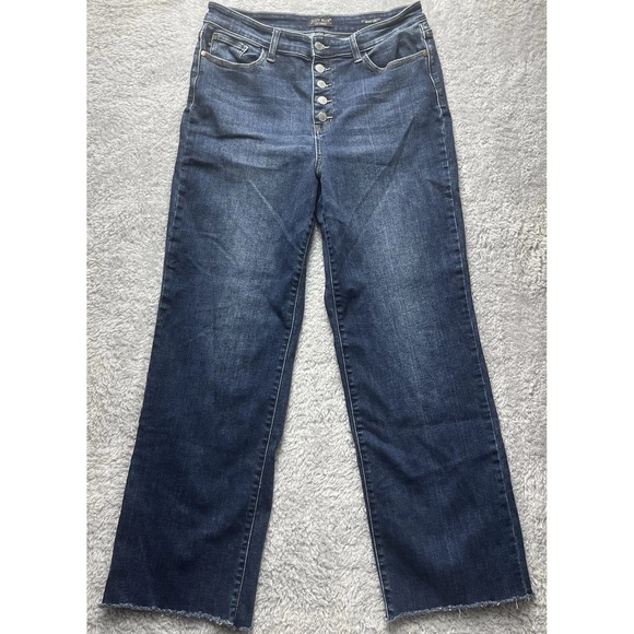 Judy Blue Denim - Judy Blue Wide Leg Denim Jeans Women's 15/32 Stretch JB82503DK-CO Button Fly
